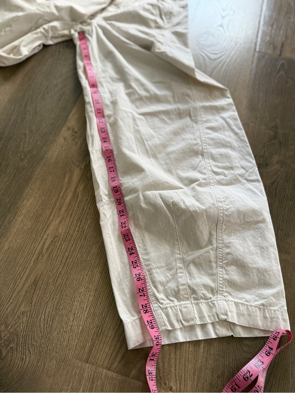 We The Free Rylee Chino Barrel Leg High-Rise Pants in Cream - Picture 9 of 10